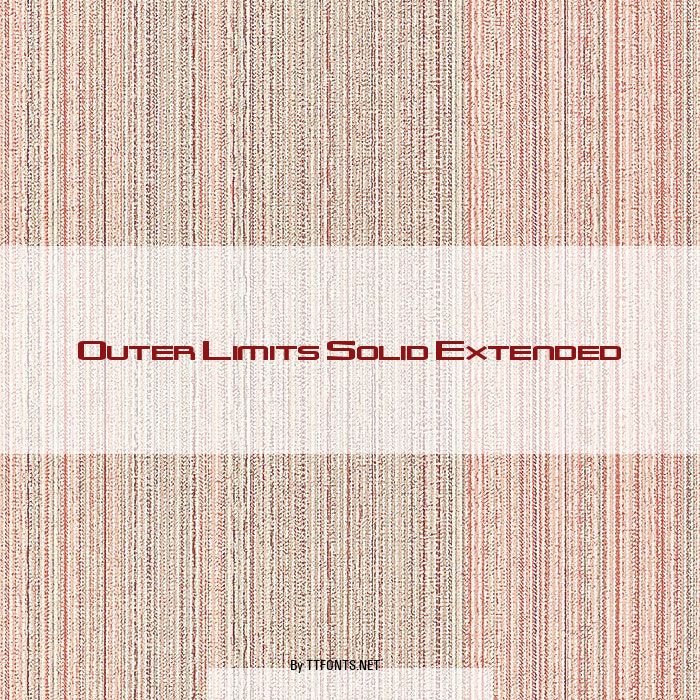 Outer Limits Solid Extended example